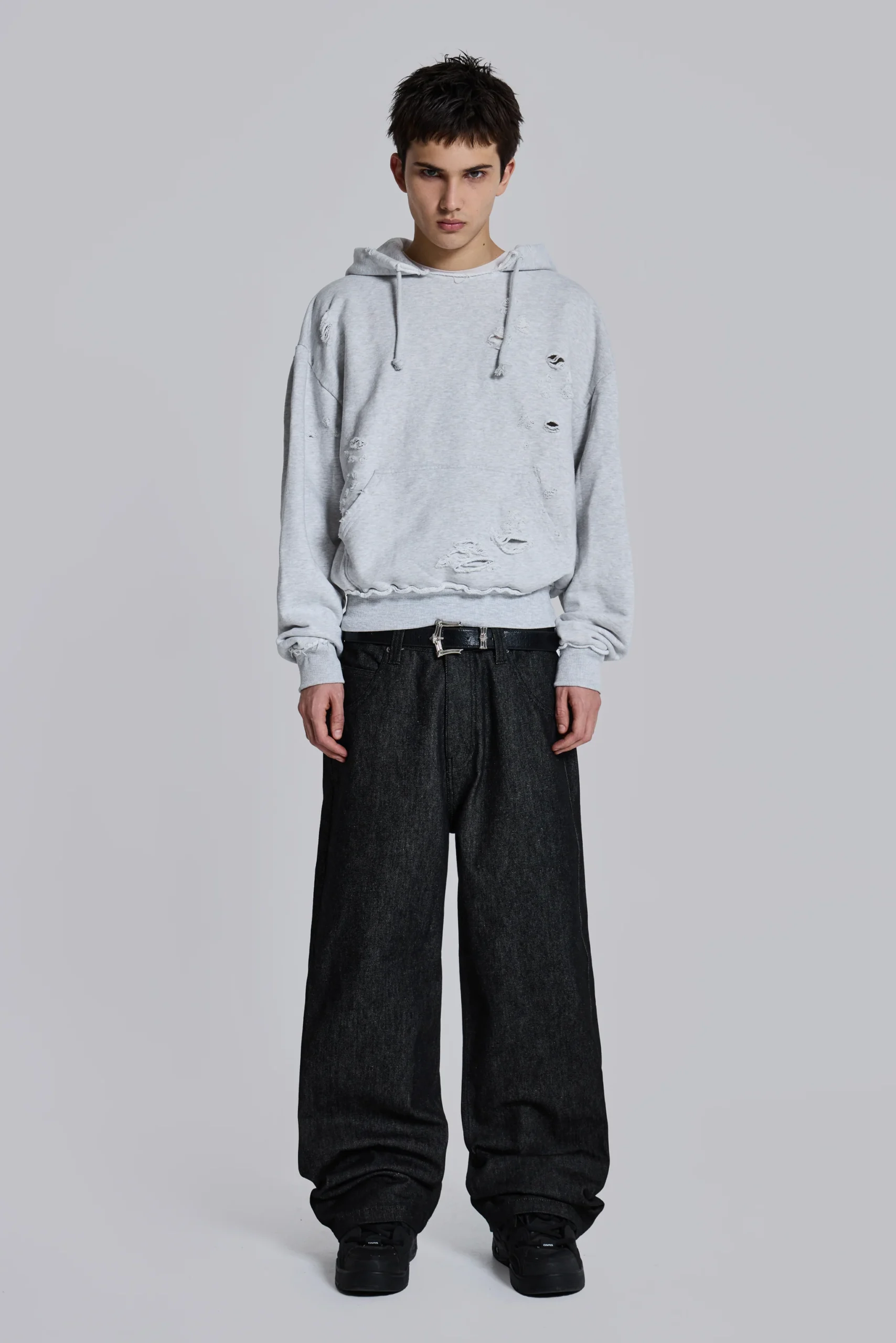5399-pullover-bitten-hoodie-in-grey-marl-3.webp Pullover Bitten Hoodie in Grey Marl