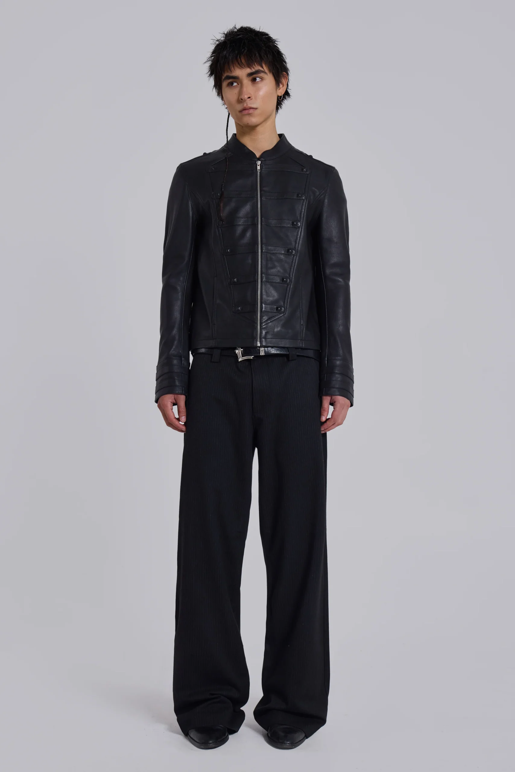 Leather Military Jacket