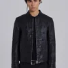 Leather Military Jacket