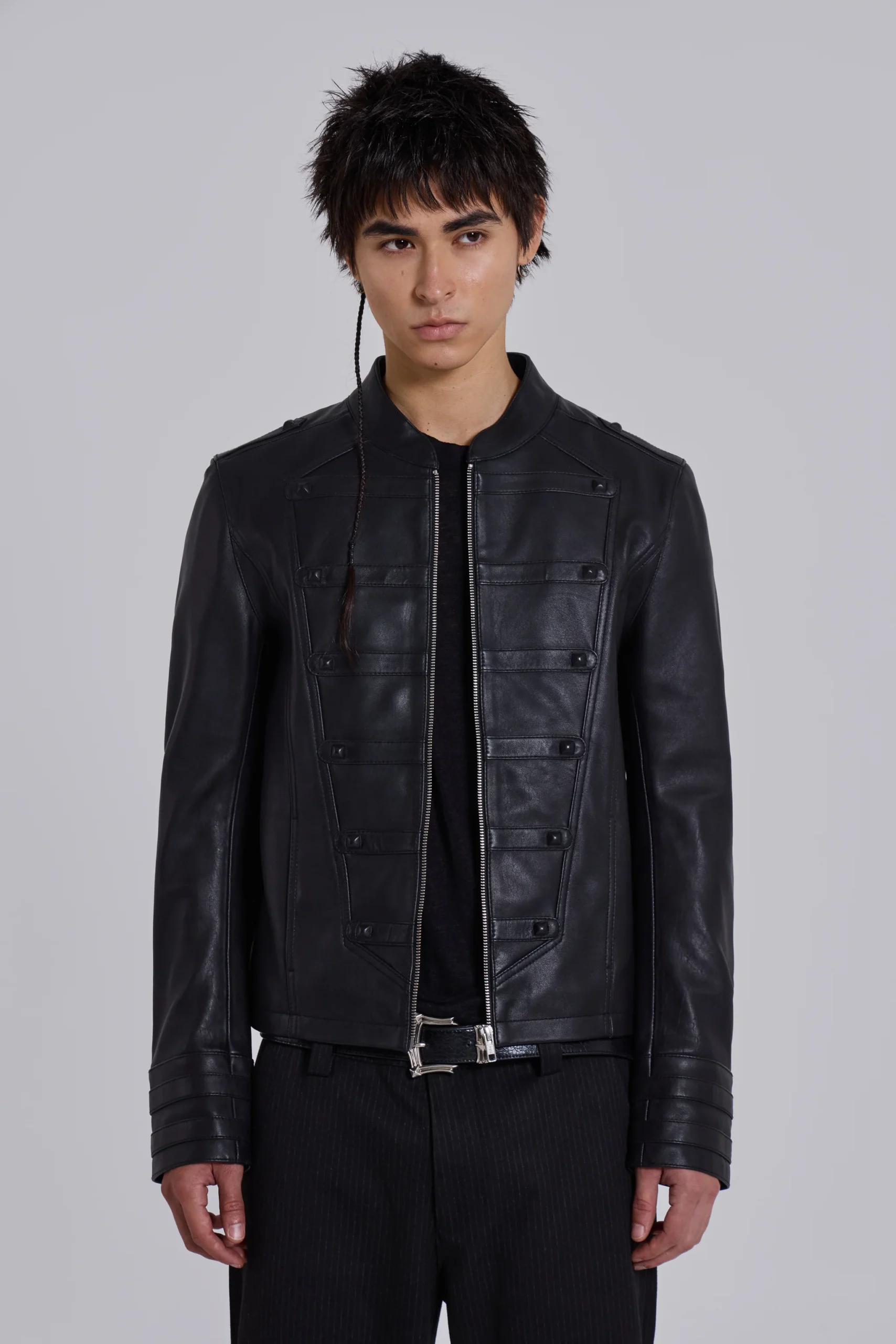 Leather Military Jacket