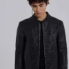 Leather Military Jacket