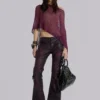 5475-burgundy-studded-faux-leather-drift-trousers-1.webp Burgundy Studded Faux Leather Drift Trousers