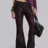 5475-burgundy-studded-faux-leather-drift-trousers-4.webp Burgundy Studded Faux Leather Drift Trousers