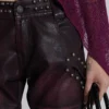 5475-burgundy-studded-faux-leather-drift-trousers-5.webp Burgundy Studded Faux Leather Drift Trousers