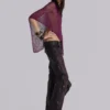 5475-burgundy-studded-faux-leather-drift-trousers-8.webp Burgundy Studded Faux Leather Drift Trousers