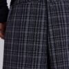 Black Check Goliath Suit Trousers
