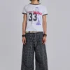 Black Check Goliath Suit Trousers