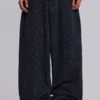 Black Pinstripe XL Colossus Jeans
