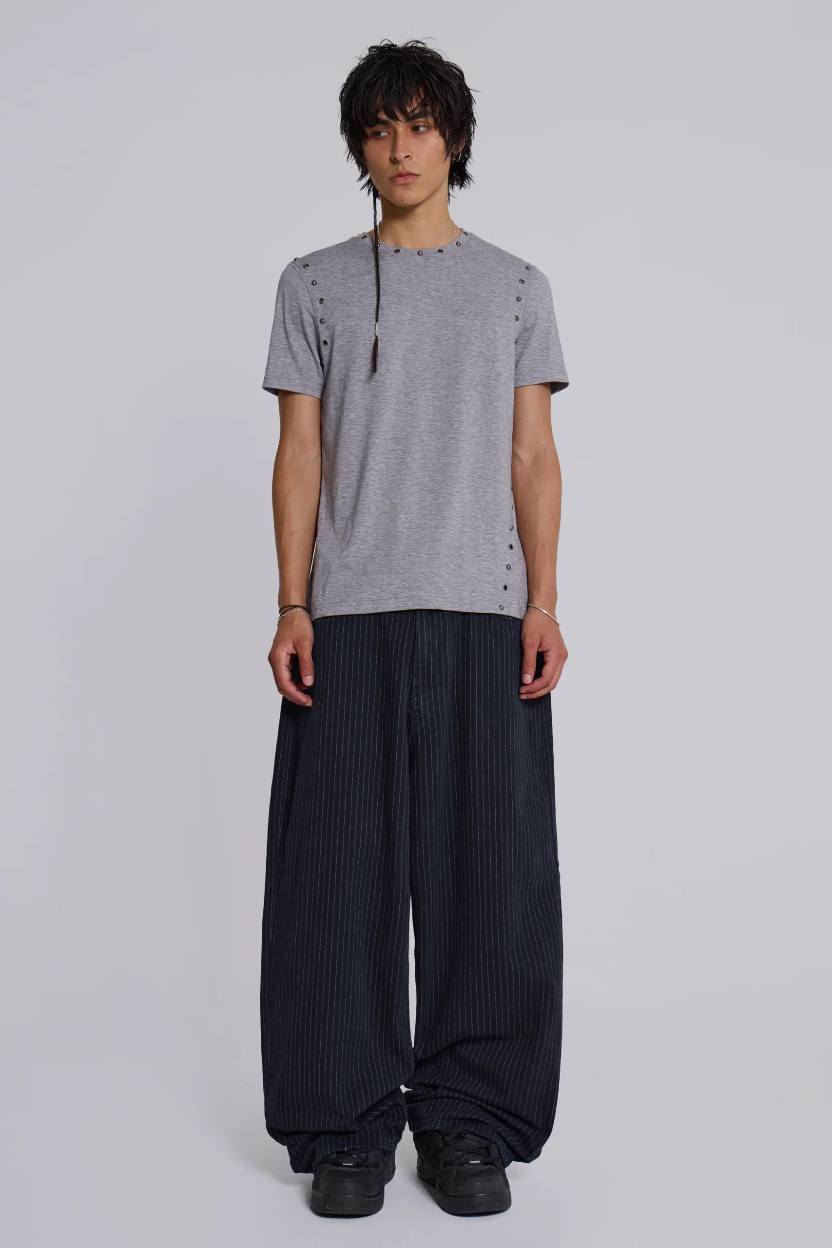 Black Pinstripe XL Colossus Jeans