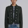 Rebel Military Jacket in Khaki