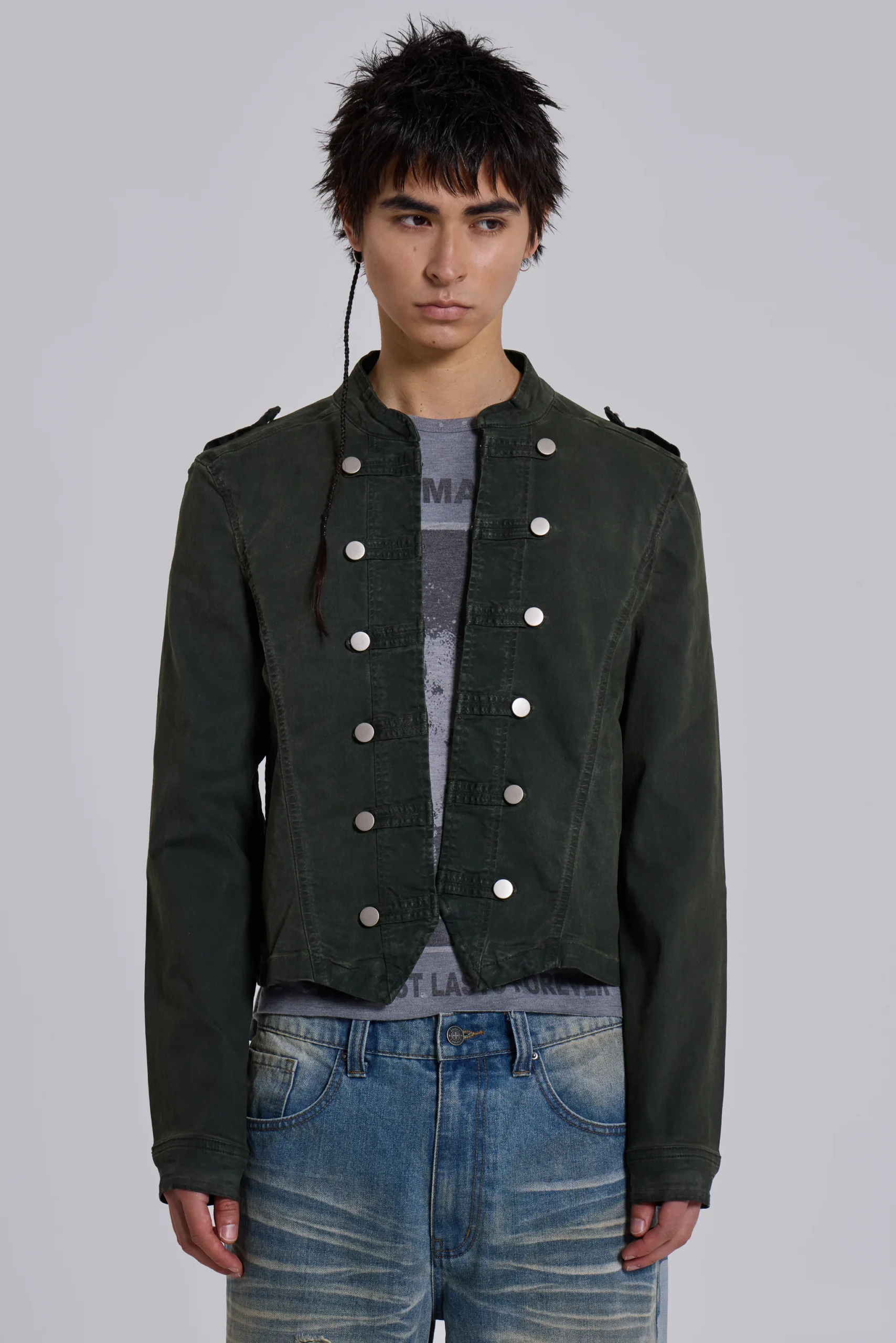 Rebel Military Jacket in Khaki