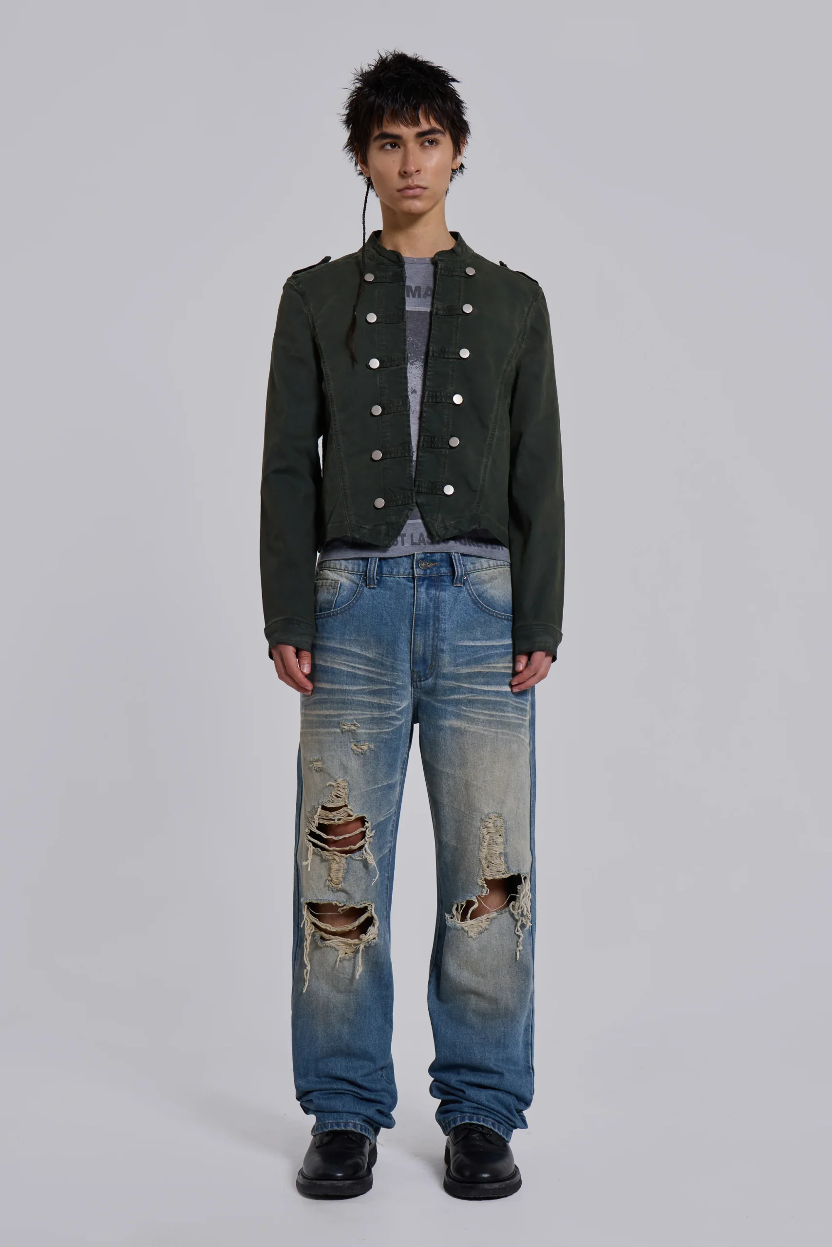Rebel Military Jacket in Khaki