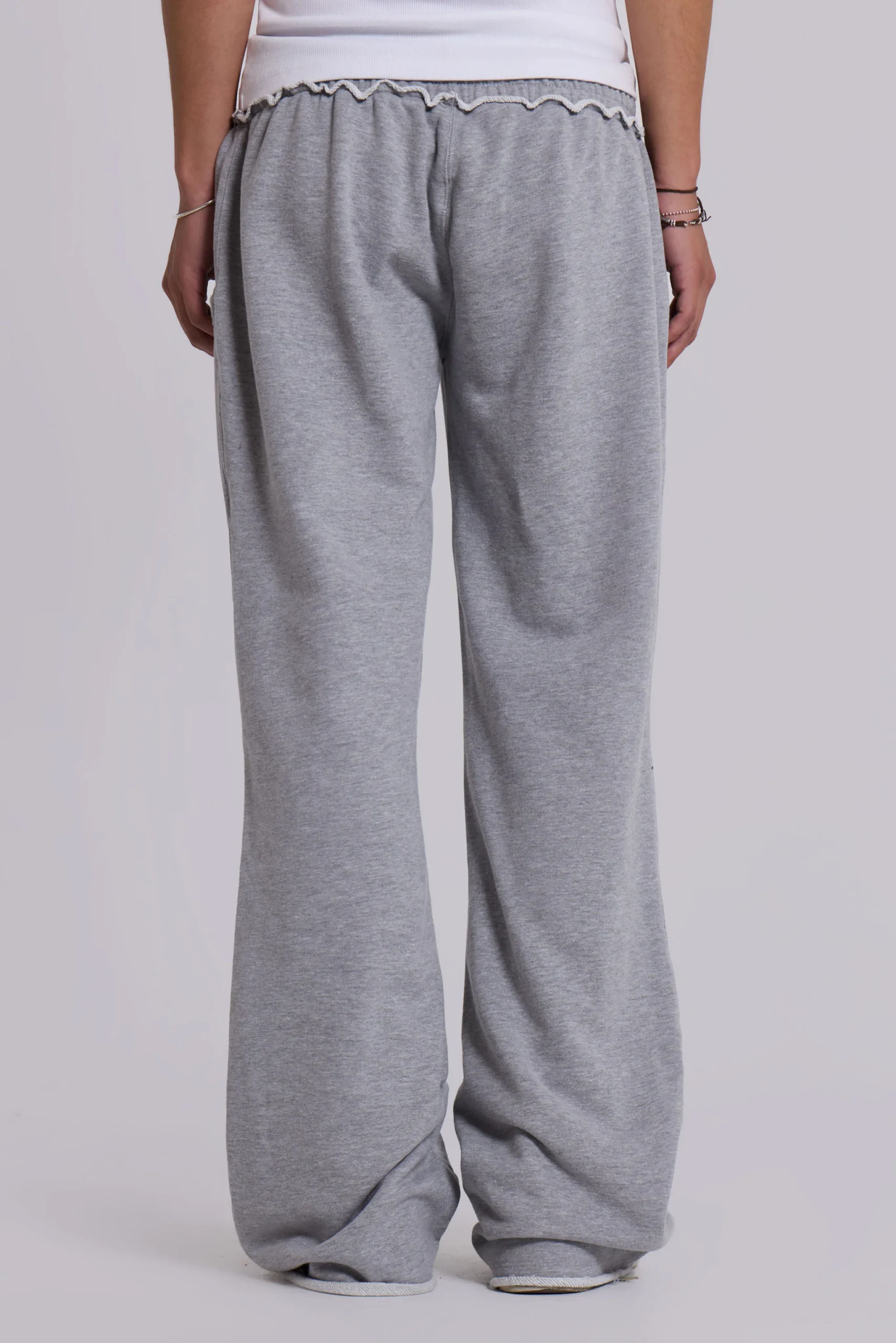 13 Grey Marl Bootcut Monster Joggers