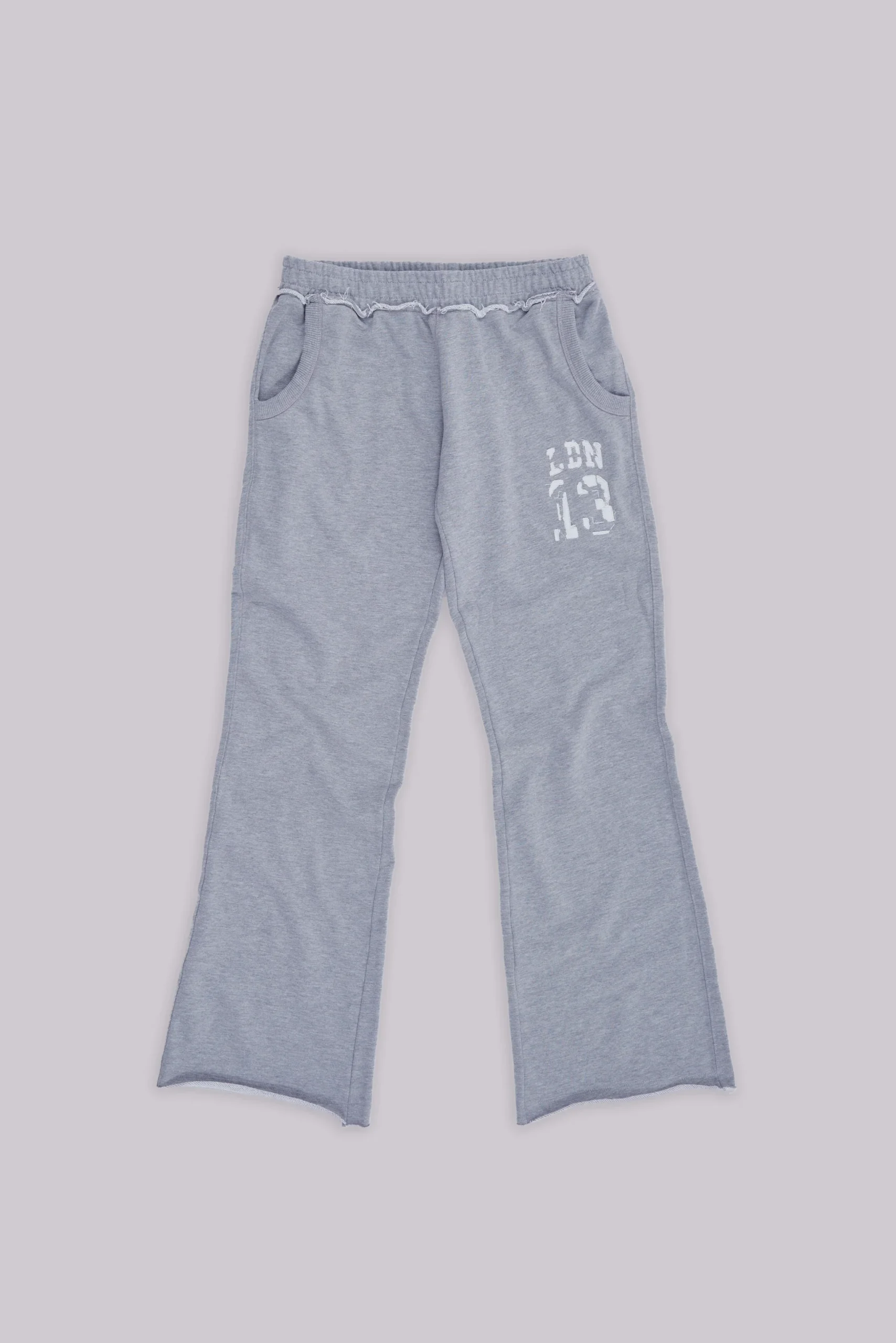 13 Grey Marl Bootcut Monster Joggers