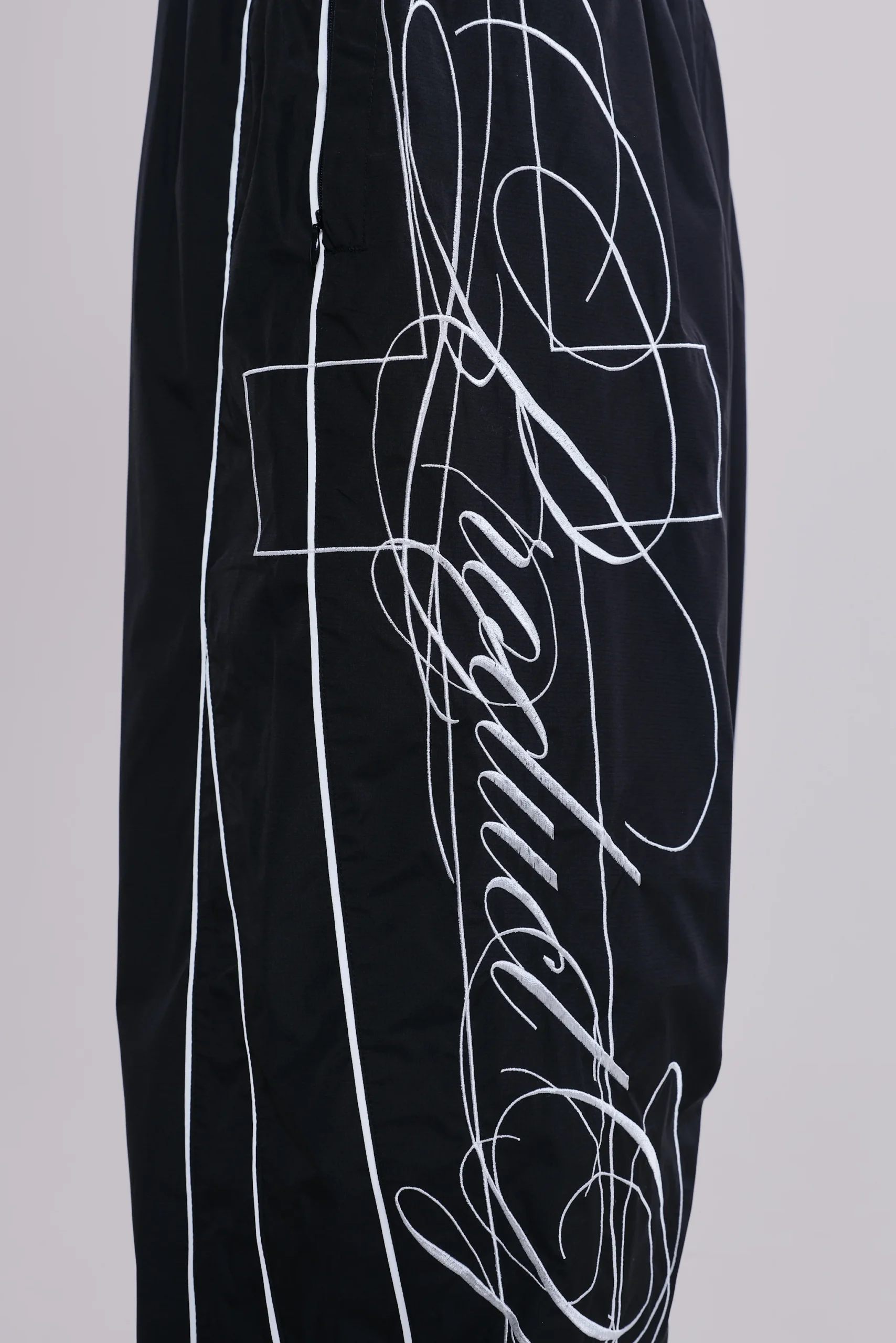 P.O.A. Black Vapor Tracksuit Bottoms