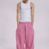 Pink Baggy Cuffed Monster Joggers