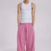 Pink Baggy Cuffed Monster Joggers