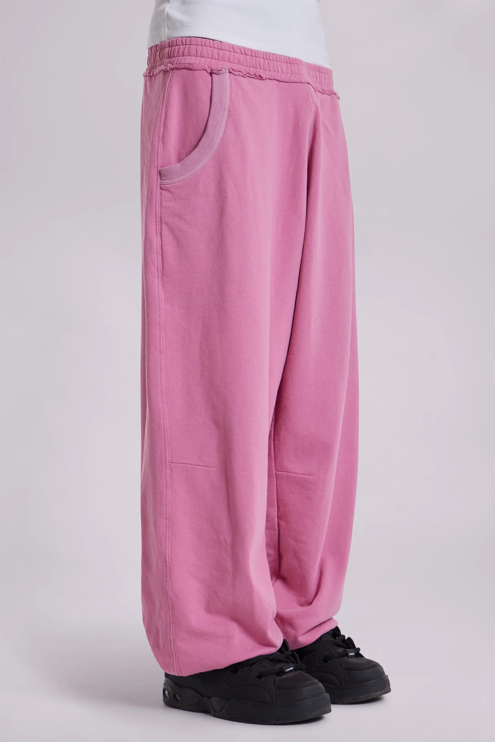 Pink Baggy Cuffed Monster Joggers