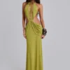 Darlyn Draped Backless Maxi Dress