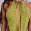 Darlyn Draped Backless Maxi Dress