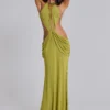 Darlyn Draped Backless Maxi Dress