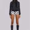 No.13 Polka Dot Football Mini Shorts