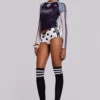 No.13 Polka Dot Football Mini Shorts