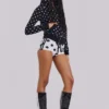 No.13 Polka Dot Football Mini Shorts