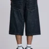 Creased Indigo Colossus Jorts