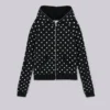 Mono Black Polkadot Hoodie