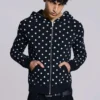 Mono Black Polkadot Hoodie