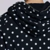 Mono Black Polkadot Hoodie
