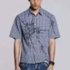 Blue Atom Checked Shirt