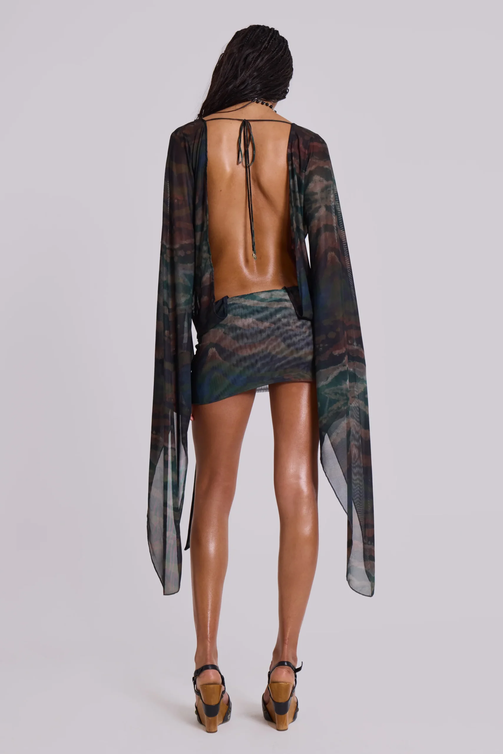 6276-aria-mesh-plunge-mini-dress-in-labyrinth-2.webp Aria Mesh Plunge Mini Dress in Labyrinth