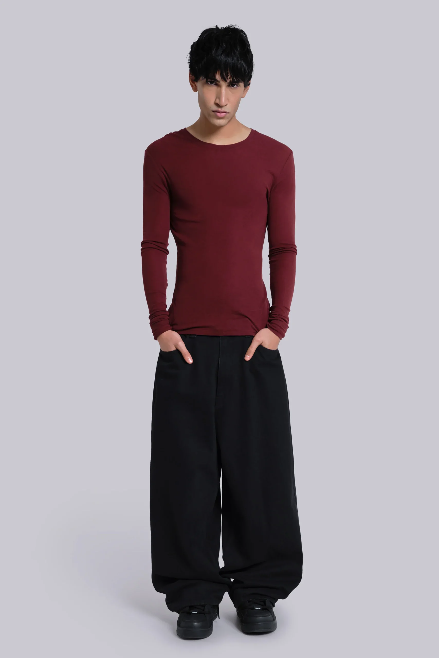 Burgundy Haze Long Sleeve Top
