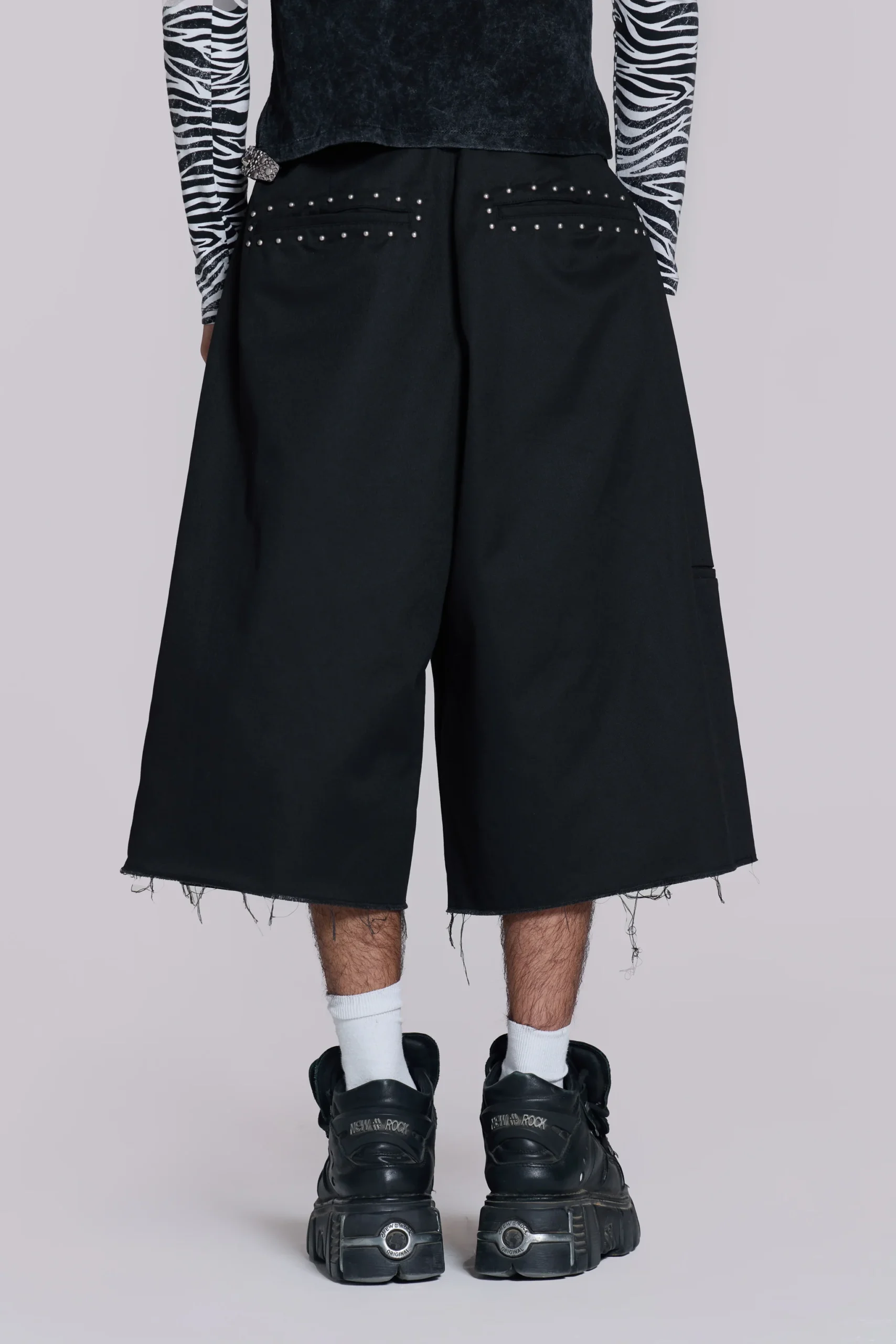 Studded Black XL Goliath Baggy Shorts
