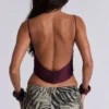 Lavinia Backless Fringe Top