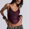 Lavinia Backless Fringe Top