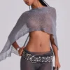 Infinity Multiway Knit Cape in Gunmetal