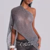 Infinity Multiway Knit Cape in Gunmetal
