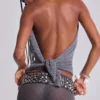 Infinity Multiway Knit Cape in Gunmetal