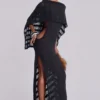 Noir Knit Maxi Dress in Black