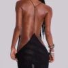 Noir Knit Maxi Dress in Black