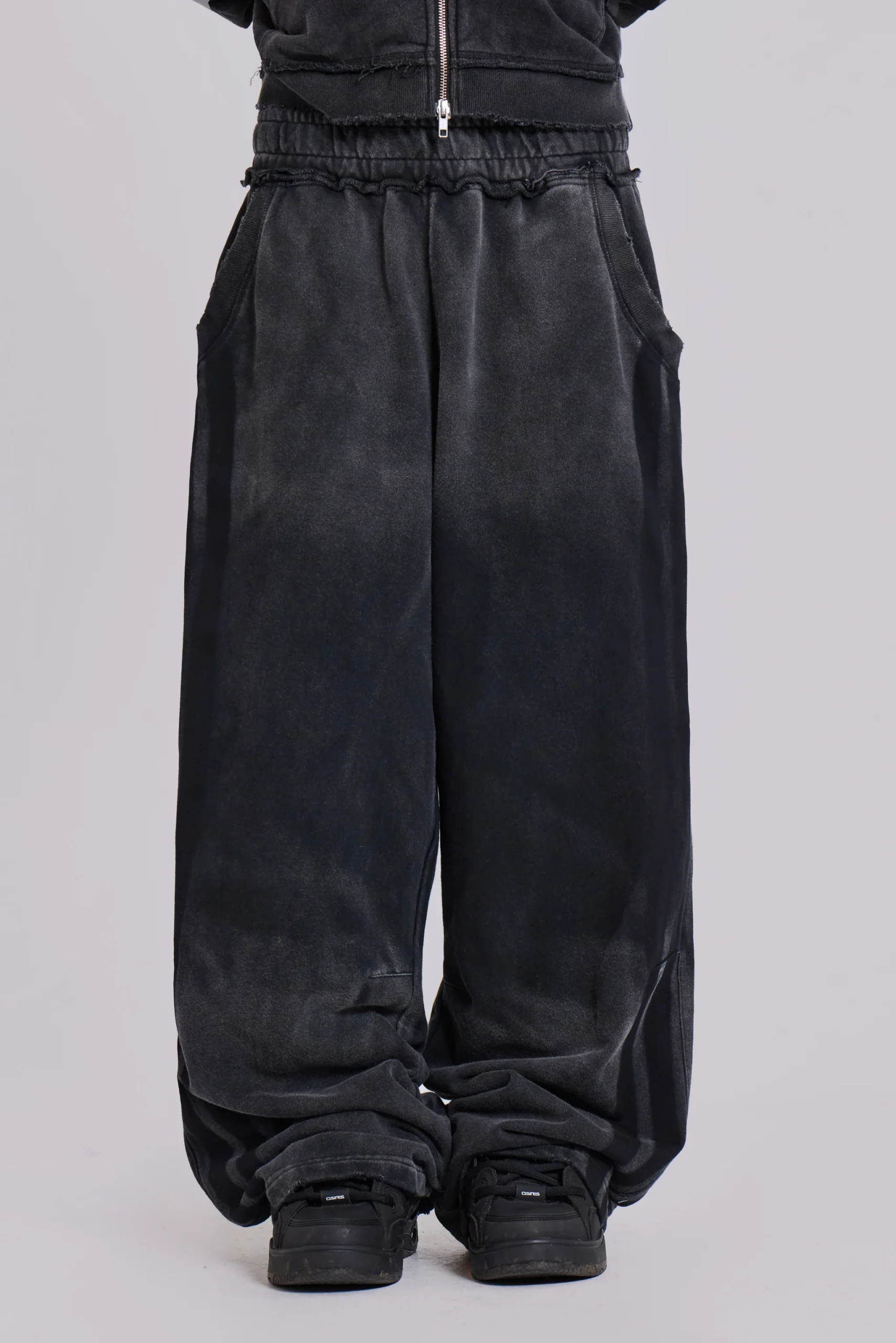 Grey Sporty Baggy Monster Joggers