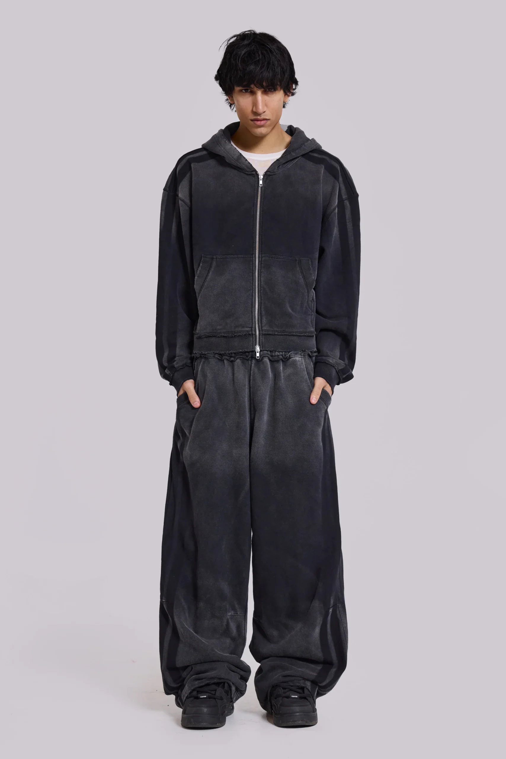 Grey Sporty Baggy Monster Joggers