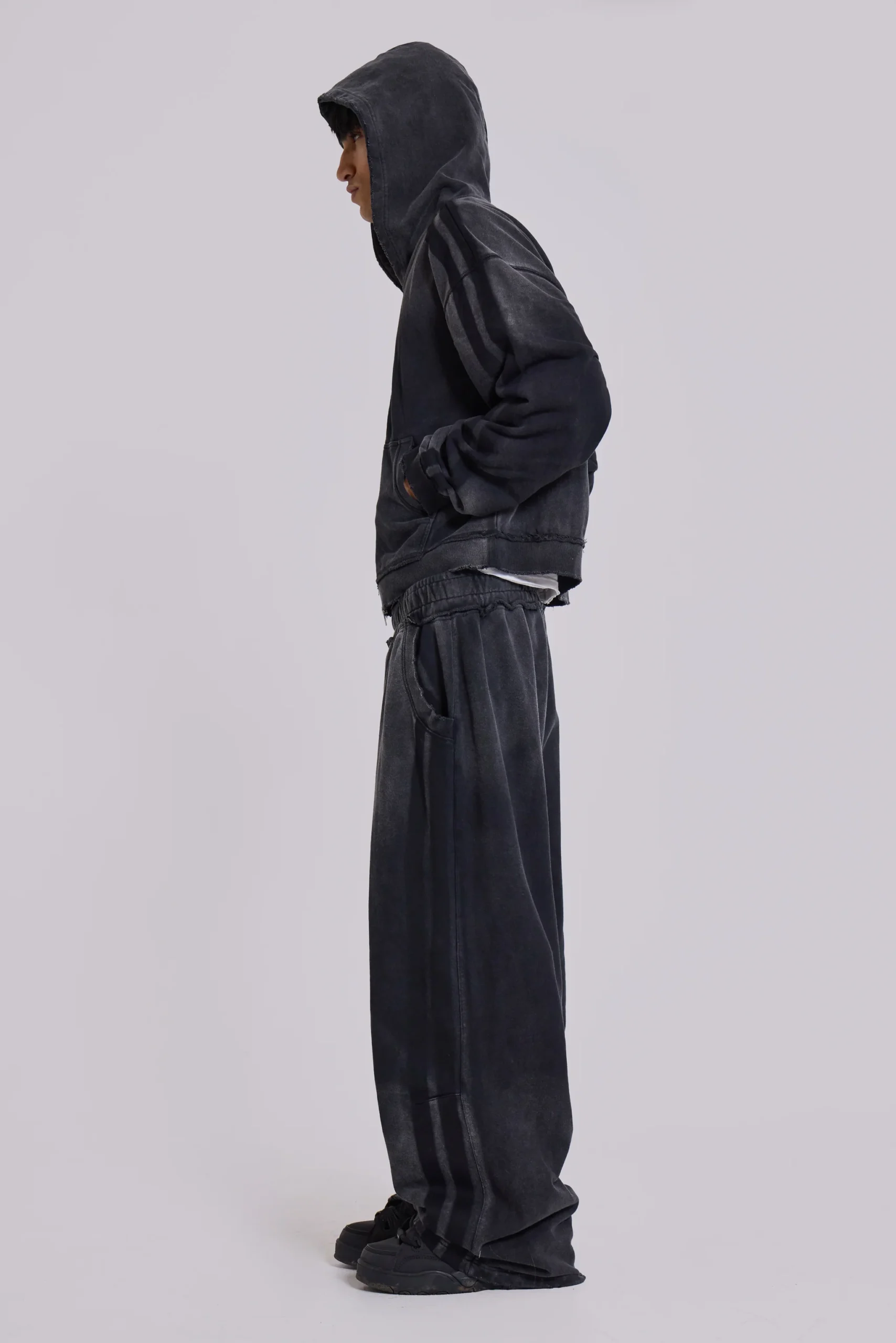 Grey Sporty Baggy Monster Joggers