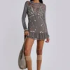6597-button-me-up-mini-dress-in-grey-2.webp Button Me Up Mini Dress in Grey