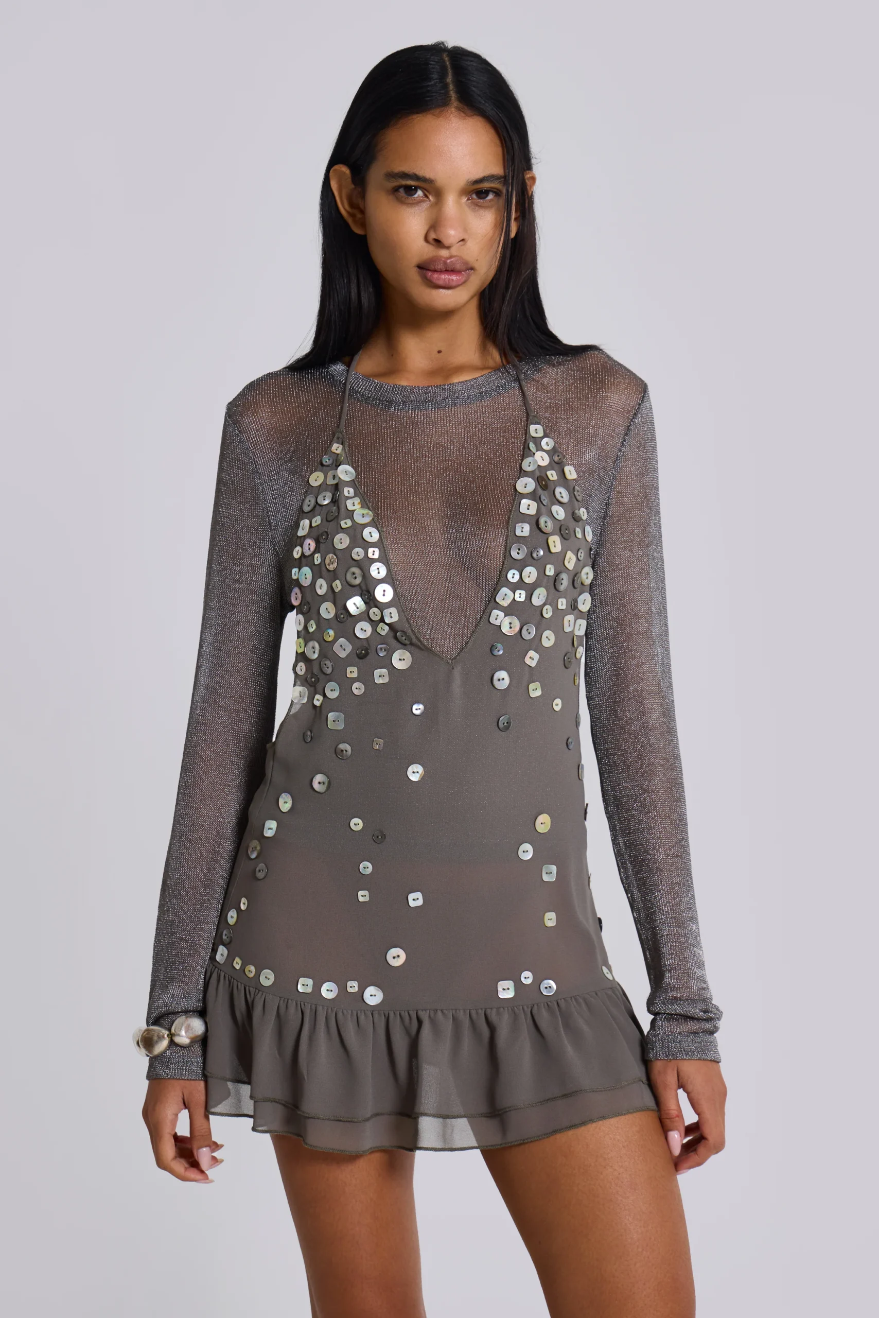 6597-button-me-up-mini-dress-in-grey-7.webp Button Me Up Mini Dress in Grey