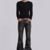 6613-washed-black-pu-drift-bootcut-jeans-3.webp Washed Black PU Drift Bootcut Jeans