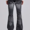 Washed Black Drift Bootcut Jeans